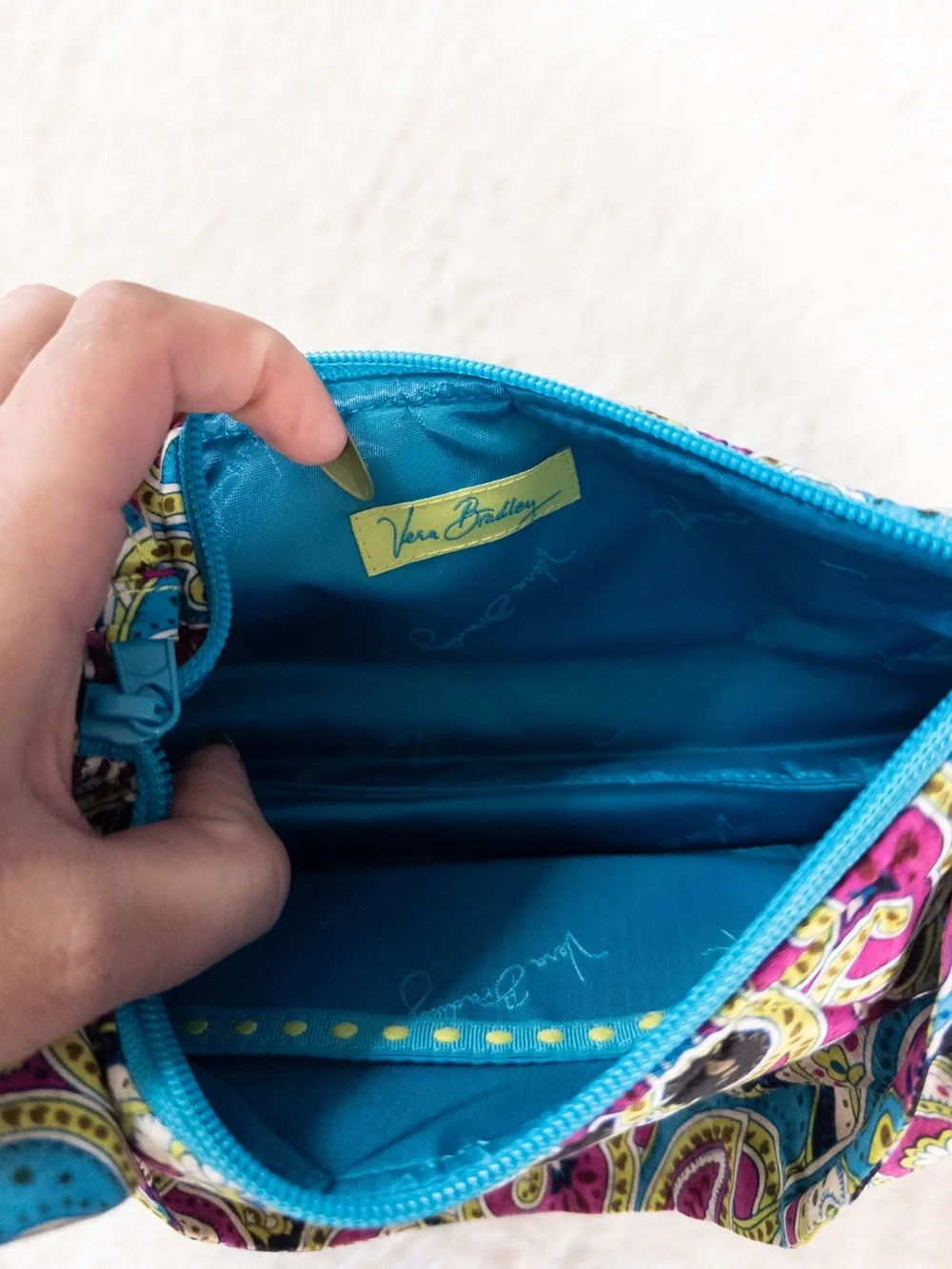 Vintage Y2K Vera Bradley Paisley Quilted Shoulder Bag – Excellent Condition